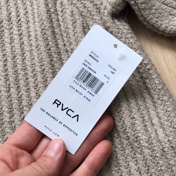RVCA Case Sweater in Oat - Picture 4 of 6